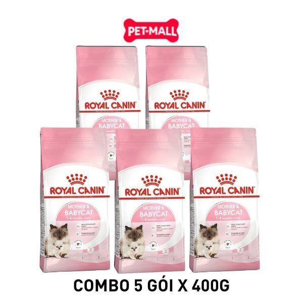 Combo 5 gói 400G - Thức ăn mèo Royal Canin MOTHER & BabyCat Petmall