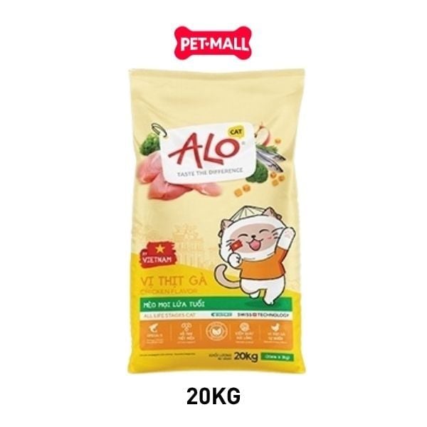 20KG - Thức ăn mèo ALO - Vị thịt gà cho mọi lứa tuổi Petmall