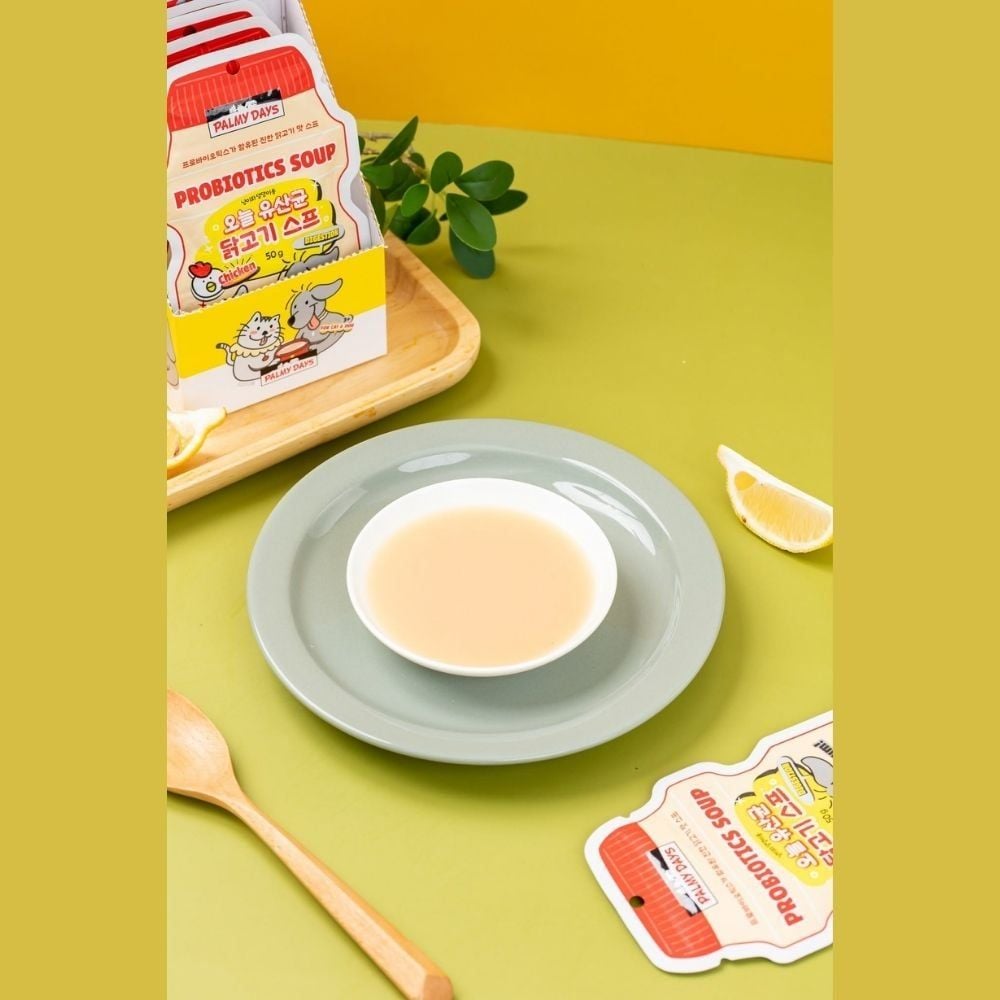 HỘP 32 GÓI 50G - Pate mèo PALMY DAYS dạng soup bổ sung men vi sinh Petmall