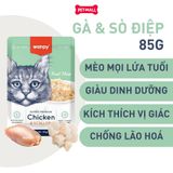 Pate mèo WANPY Super Premium Chicken & Codfish 85g - Hộp 12 gói - Thịt Gà & Cá Tuyết Petmall