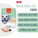 Hộp 12 Gói 100G - Pate chó WANPY Super Premium Petmall