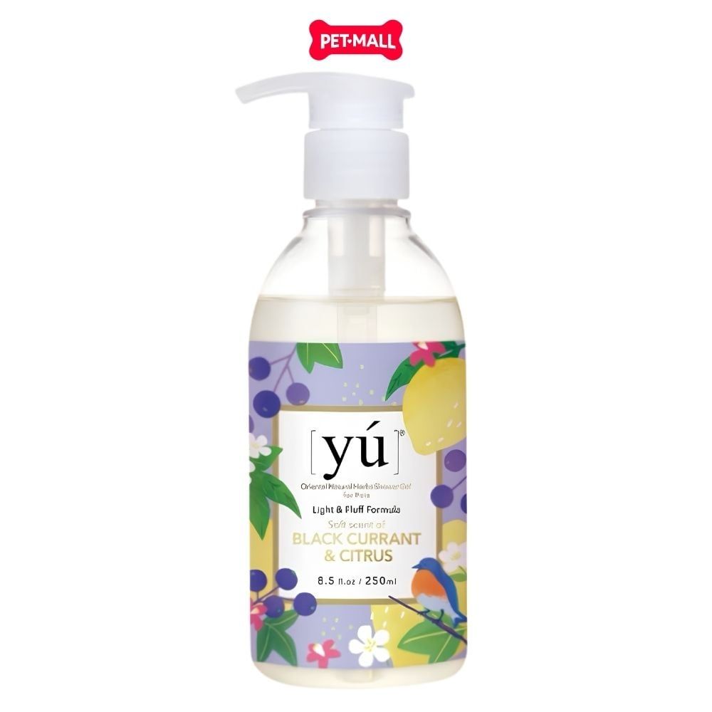 Sữa tắm Yu Light & Fluff Formula cho thú cưng 250ml - Nho Đen & Cam Petmall