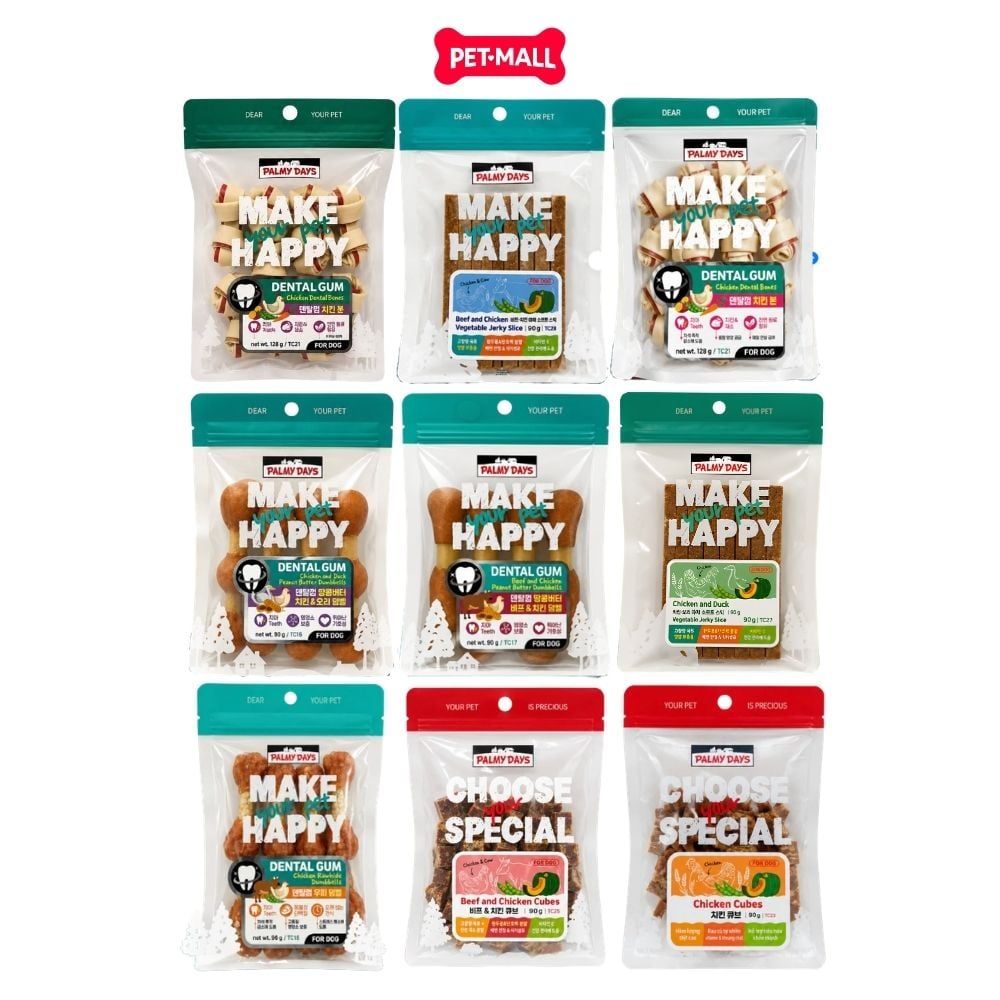 Treats Dental Bones PALMY DAYS 128g cho chó Petmall