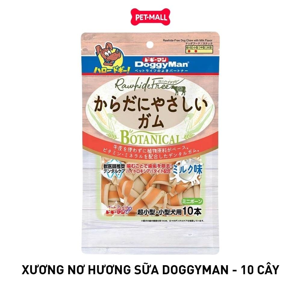Xương nơ hương sữa DoggyMan - 10 cây Petmall