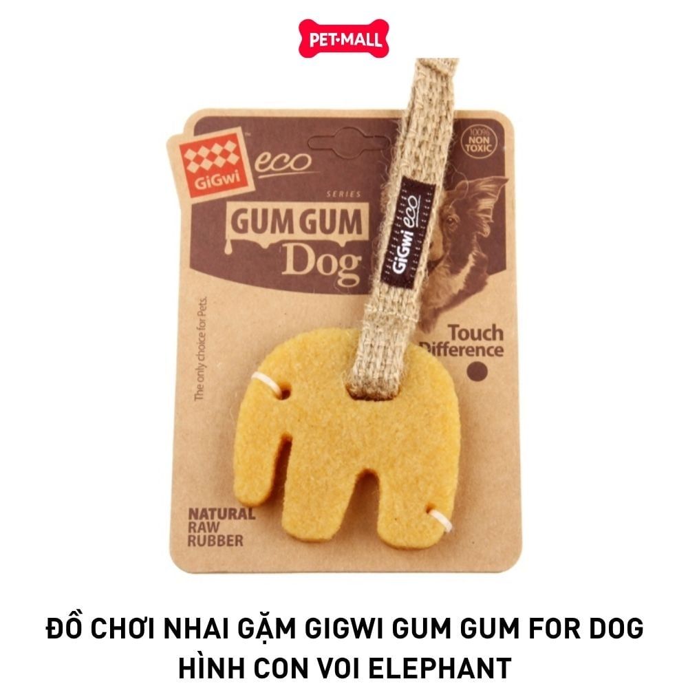 Đồ chơi nhai gặm GiGwi Gum Gum for Dog - Con Voi Elephant Petmall