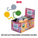 Đồ chơi Cattyman bóng len nhung cho mèo Petmall