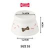  Chén ăn đế cao SONICE cho chó hoạ tiết xương hồng Meal - Size SS Petmall 