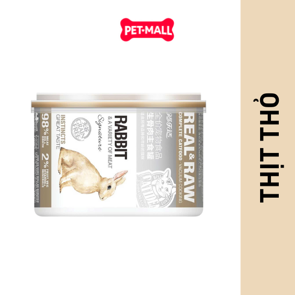 Pate mèo CATIDEA Real & Raw 170g