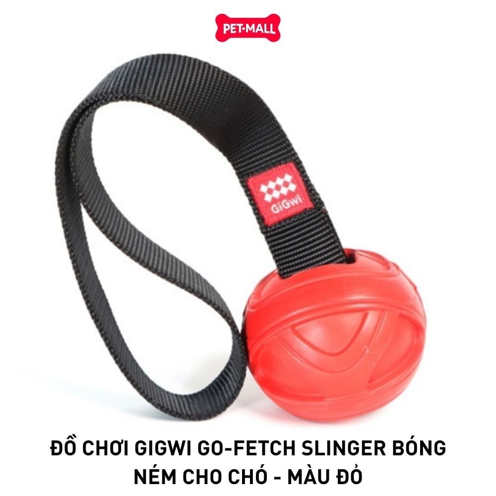 Đồ chơi GiGwi Go-Fetch Slinger bóng ném cho chó - Màu đỏ Petmall