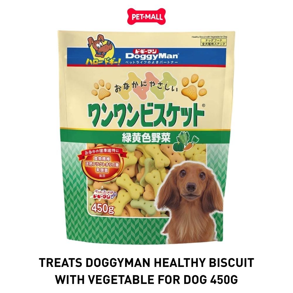 Treats DoggyMan Healthy Biscuit with Vegetable for Dog 450g - Bánh quy rau củ hỗn hợp cho chó Petmall