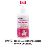 Sữa tắm Doggyman Cherry Blossom Four in One 500ml - Hương hoa Anh Đào, làm sạch, khử mùi, cấp ẩm cho chó Petmall