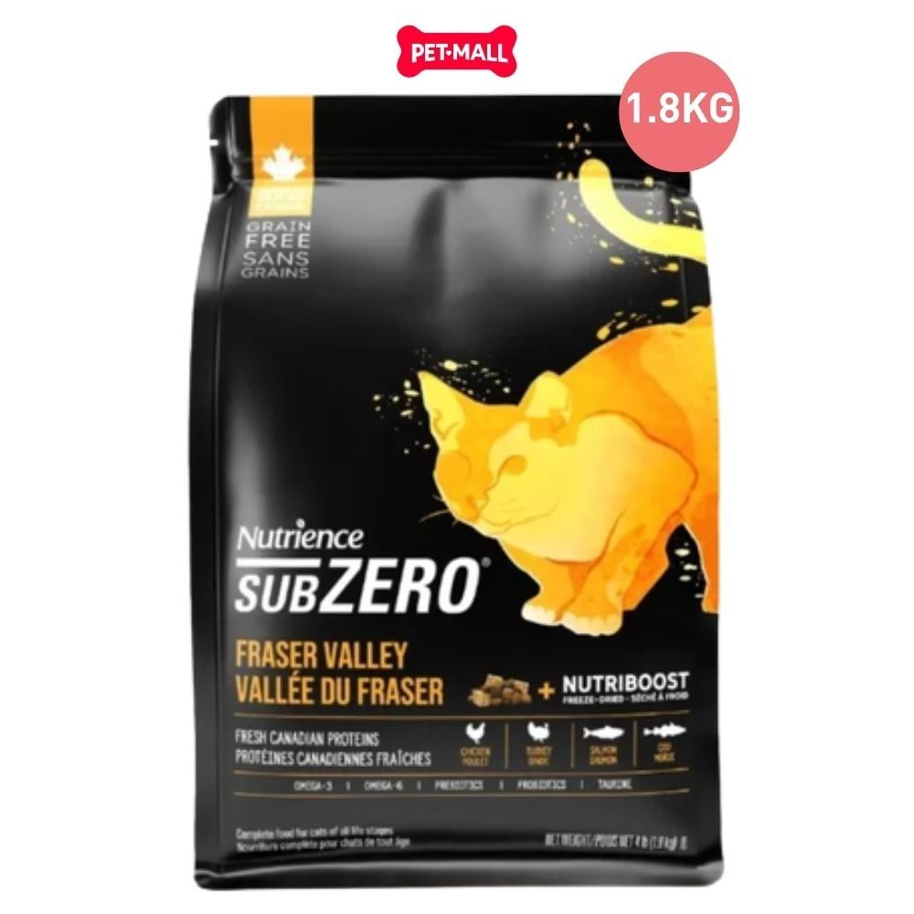 1.8KG - Thức ăn mèo Nutrience Subzero - Gà tây, cá hồi, cá trích, cá tuyết và rau củ quả tự nhiên Petmall