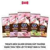 Treats mèo Silver Spoon súp thưởng dạng thìa tiện lợi từ Nhật Bản (4 thìa)