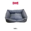  Nệm SONICE Oxford Nest size L 55x40x15 cm - Xanh Navy Petmall 