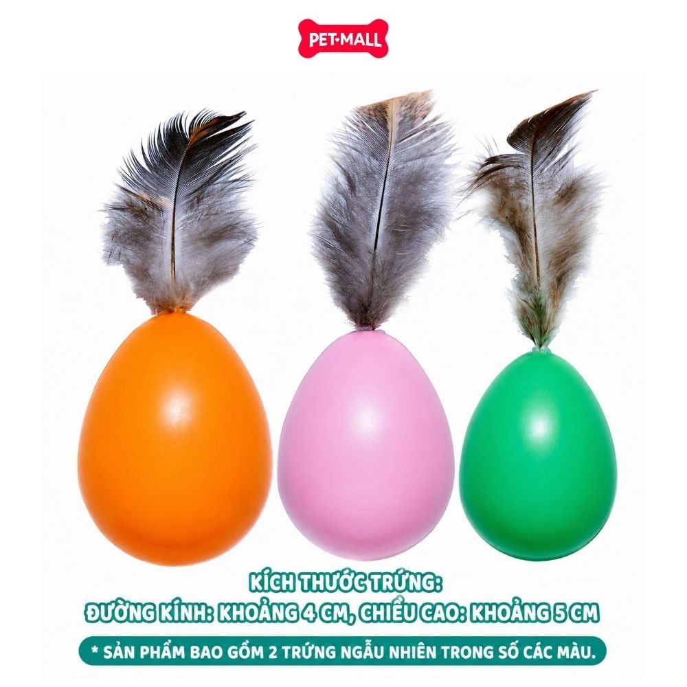 Đồ chơi Cattyman set 2 trứng phát ra âm thanh cho mèo Petmall