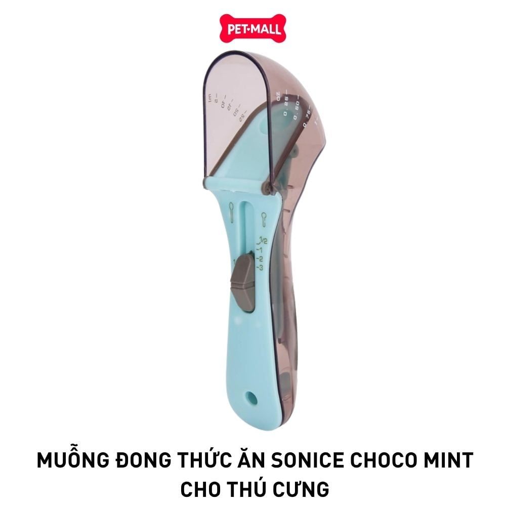 Muỗng đong thức ăn SONICE Choco Mint cho thú cưng Petmall