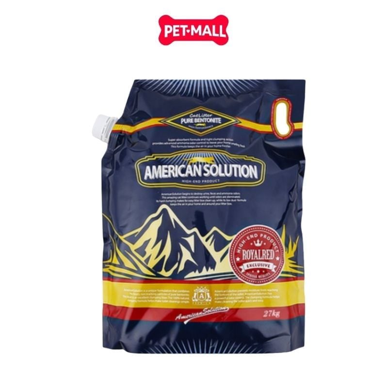 Cát vệ sinh American Solution Royal Red Bentonite Cat Litter 27kg - Khử mùi hiệu quả Petmall