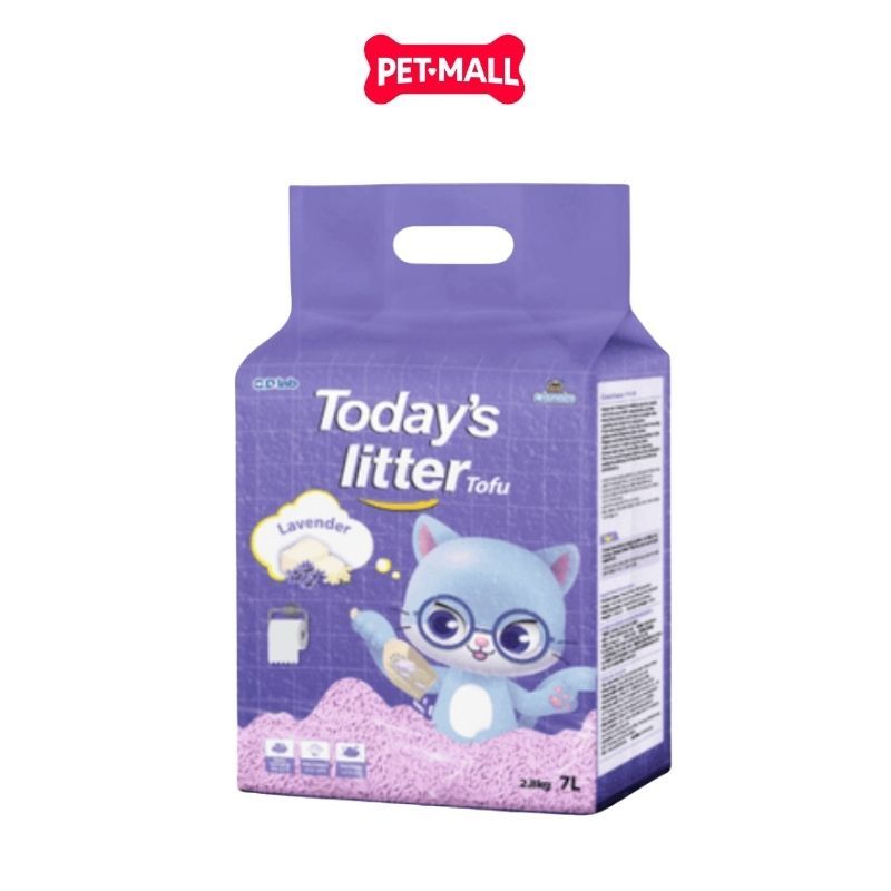 Cát vệ sinh mèo Today's Litter Tofu 7L - Đậu nành soya - Hương oải hương Petmall