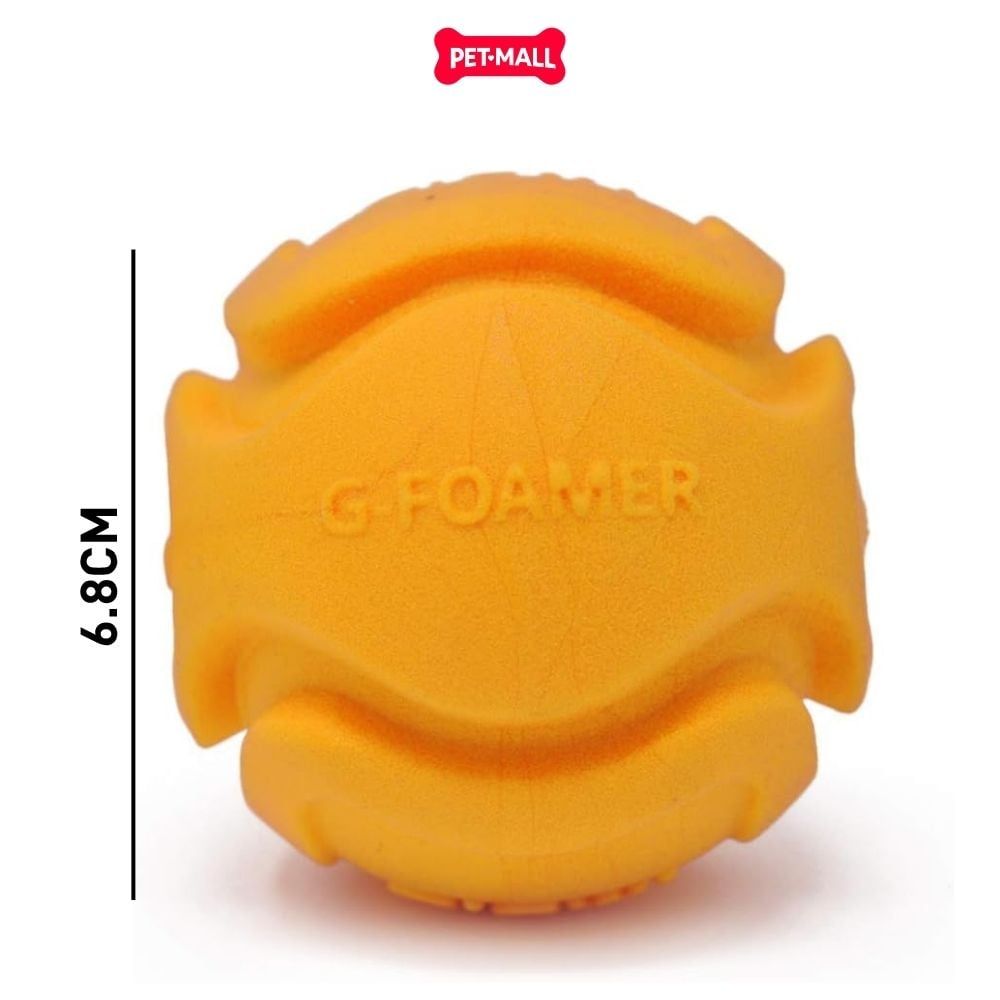 Đồ chơi GiGwi G Foamer TPR Ball - Bóng Cao Su Màu Cam Petmall