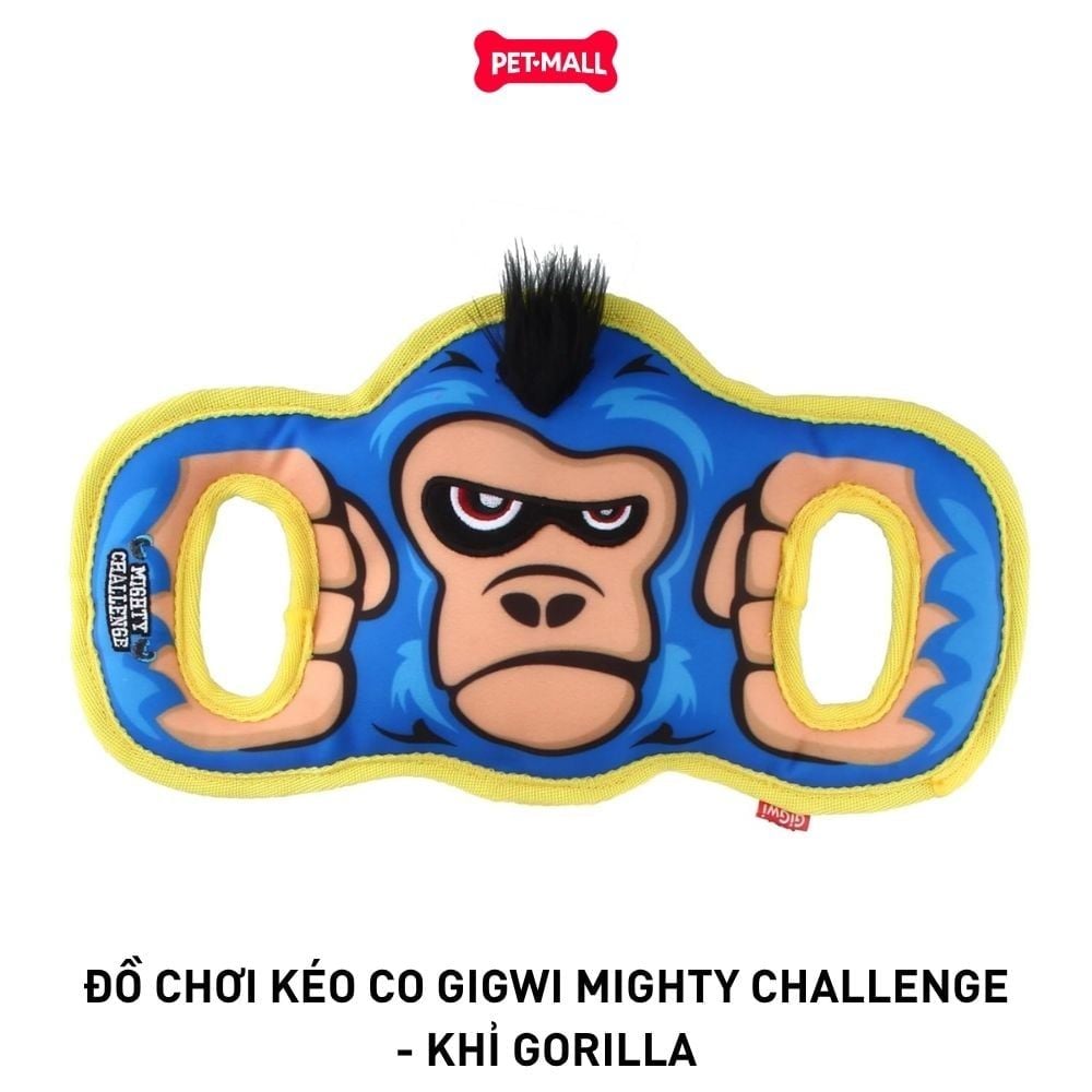 Đồ chơi kéo co GiGwi Mighty Challenge - Khỉ Gorilla Petmall