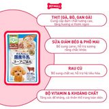 Hộp 12 Gói 80G - Pate chó Doggyman Dog Stew in milk with beef & vegetables - Làm từ sữa bổ sung thịt bò và rau củ Petmall
