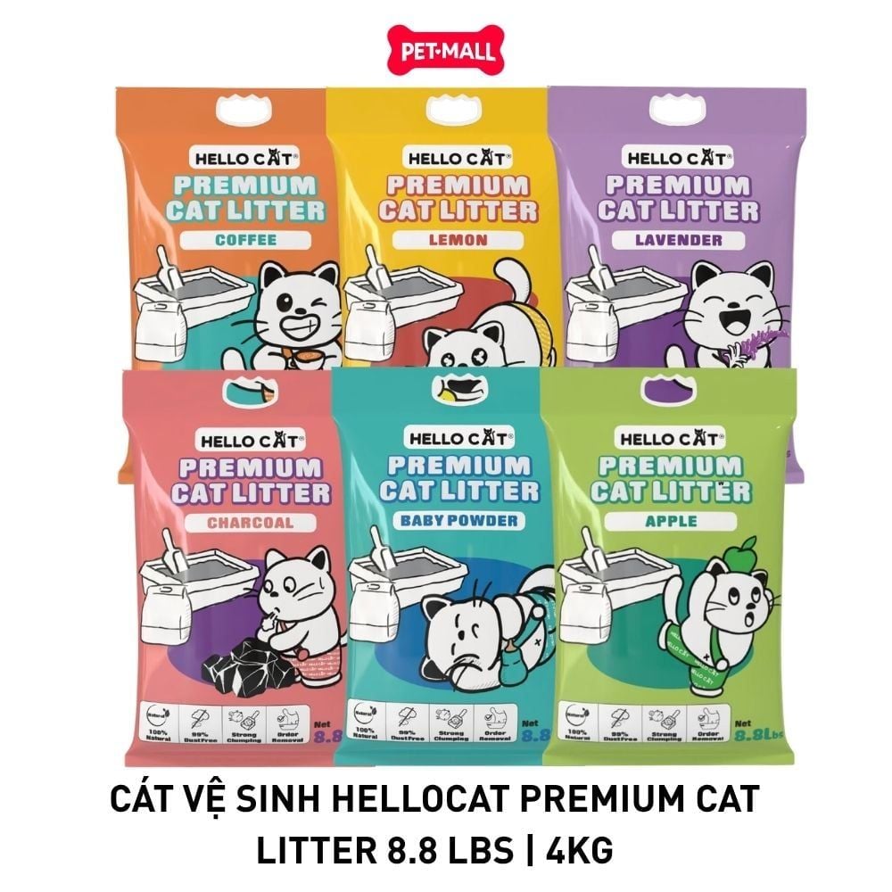 Cát vệ sinh HelloCat Premium Cat Litter 8.8Lbs | 4kg Petmall