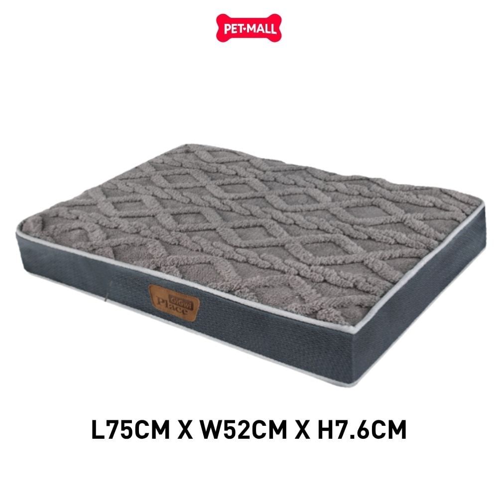Đệm Nằm GiGwi Place GraySoft Flat Mat - Màu xám size M Petmall