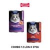  Combo 12 lon 375G - Pate mèo AMNA bổ sung dinh dưỡng cần thiết lon Petmall 