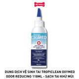 Dung dịch vệ sinh tai Tropiclean OxyMED Odor Reducing 118ml - Sạch tai khử mùi Petmall