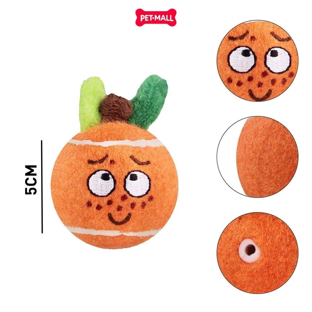 Đồ chơi GiGwi Ball Originals Orange With Squeakers S - Bóng Cho Chó Hình Trái Cam Size S Petmall