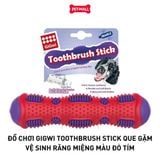 Đồ chơi GiGwi Toothbrush Stick Que gặm vệ sinh răng miệng màu đỏ tím Petmall