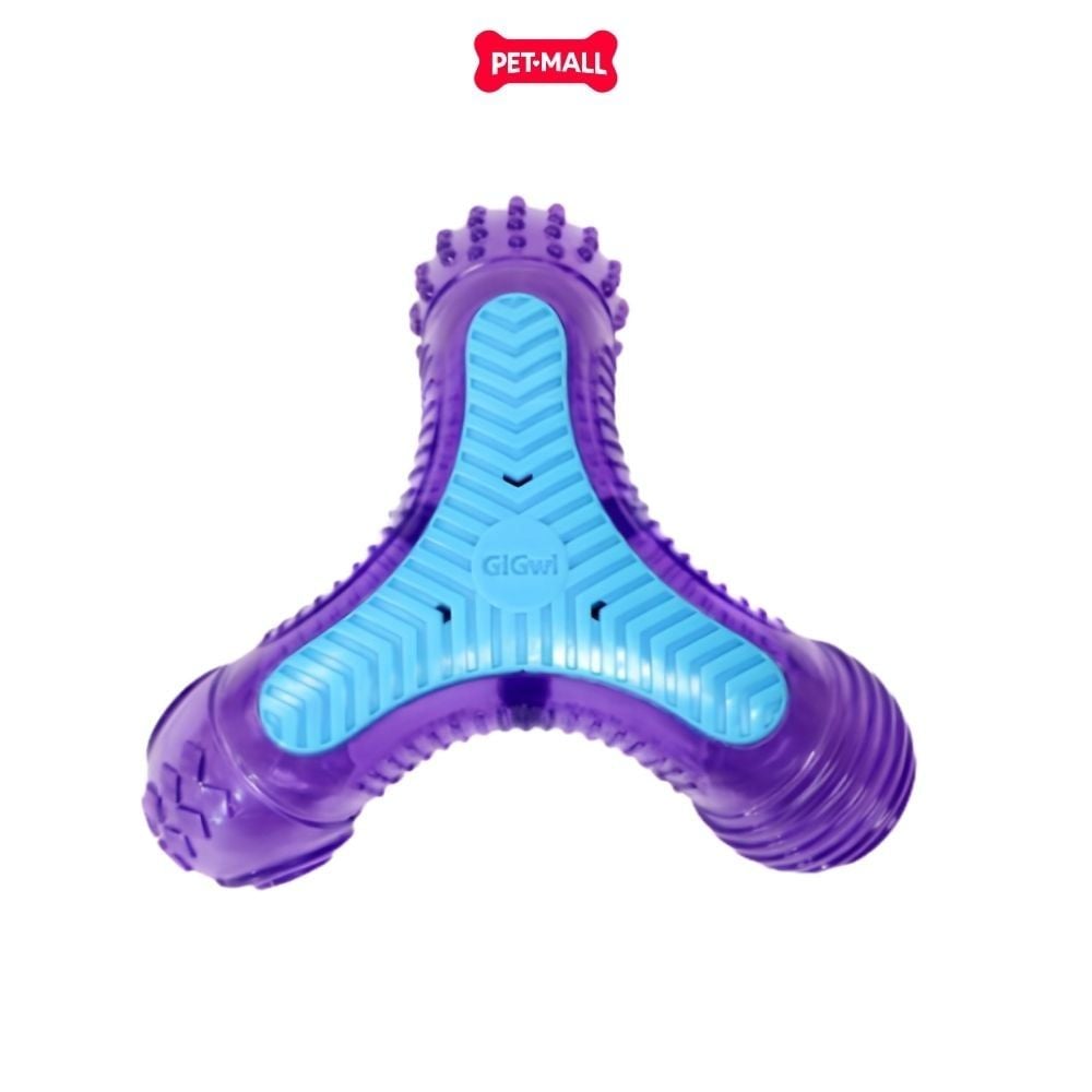 Đồ chơi GiGwi Multi-sounds Bone Que gặm nhiều âm thanh màu xanh tím Petmall