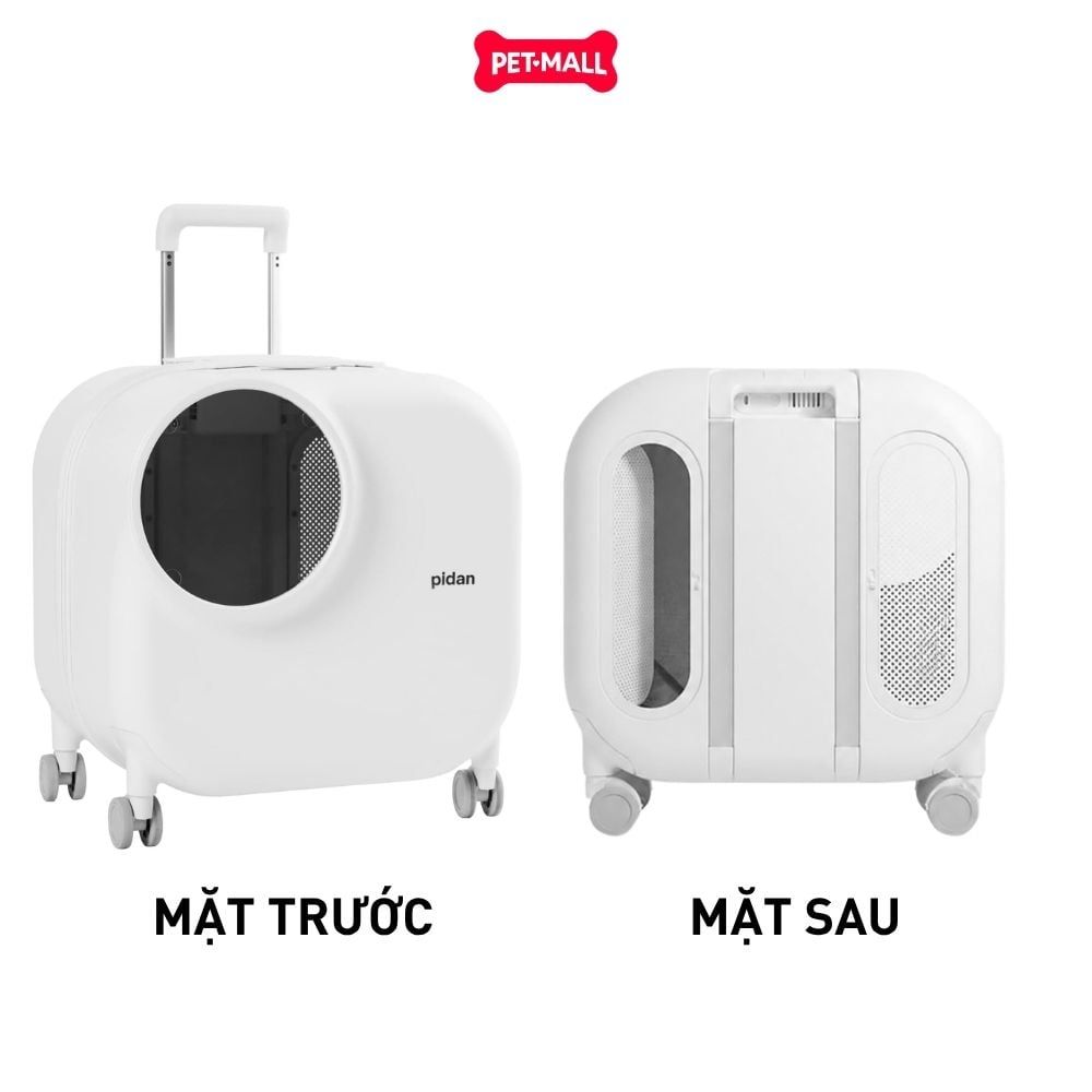 Vali du lịch PIDAN tích hợp quạt làm mát & thoáng khí có bánh xe