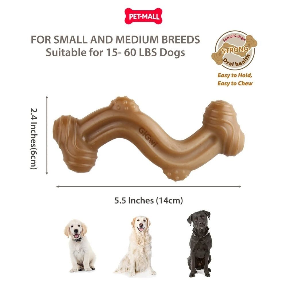 Đồ chơi GiGwi Nylon S-bone xương gặm chữ S Petmall