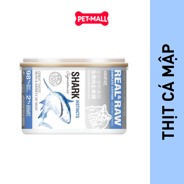 Pate mèo CATIDEA Real & Raw 170g