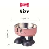 Chén ăn SONICE chống gù 4 chân hoạ tiết dễ thương - Size 14 x 9 cm Petmall