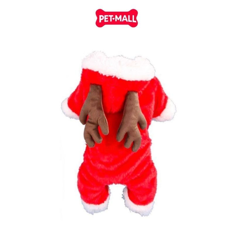 Áo giáng sinh SONICE Chrismas Red Colour - Hình Tuần Lộc noel Petmall