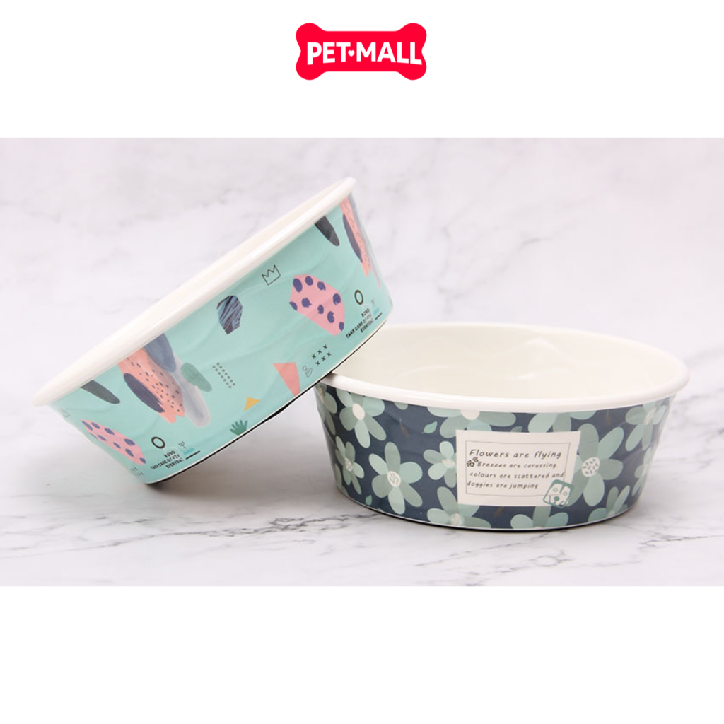 Chén ăn SONICE Ocean color chống trượt cho chó mèo - Size S 15 x 15 x 6cm Petmall