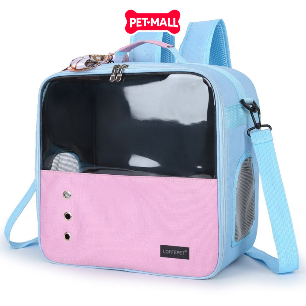 Túi vận chuyển chó mèo SONICE cột khăn Gucci - size 47 x 27 x 27cm Petmall