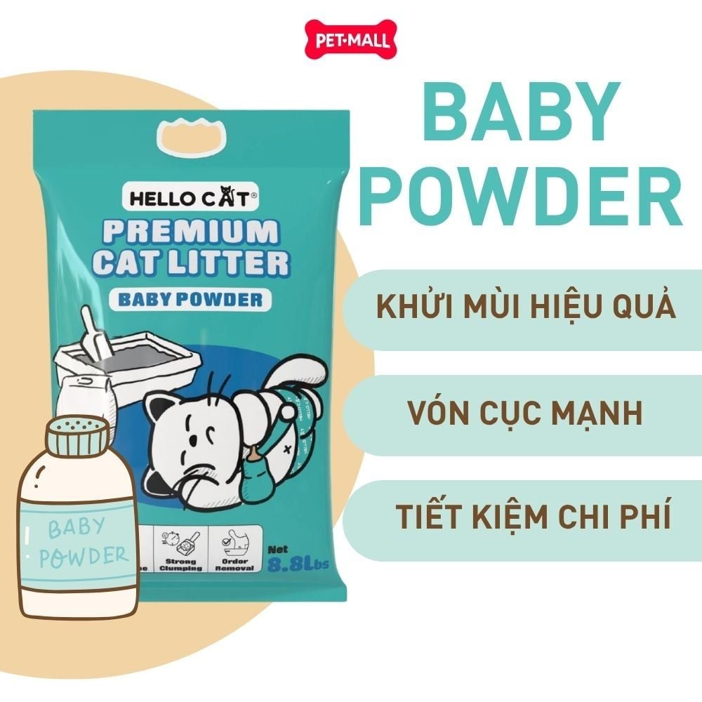 Cát vệ sinh HelloCat Premium Cat Litter 8.8Lbs | 4kg Petmall