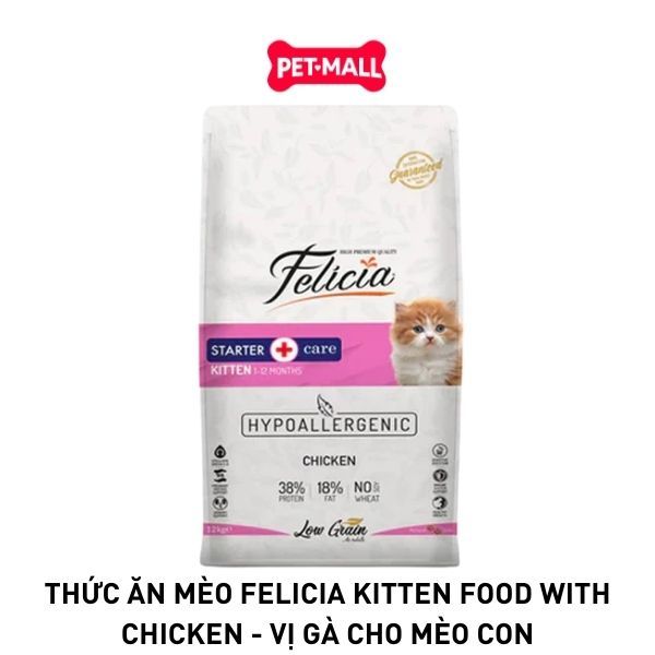400G - Thức ăn mèo FELICIA kitten food with Chicken - Vị gà cho mèo con Petmall