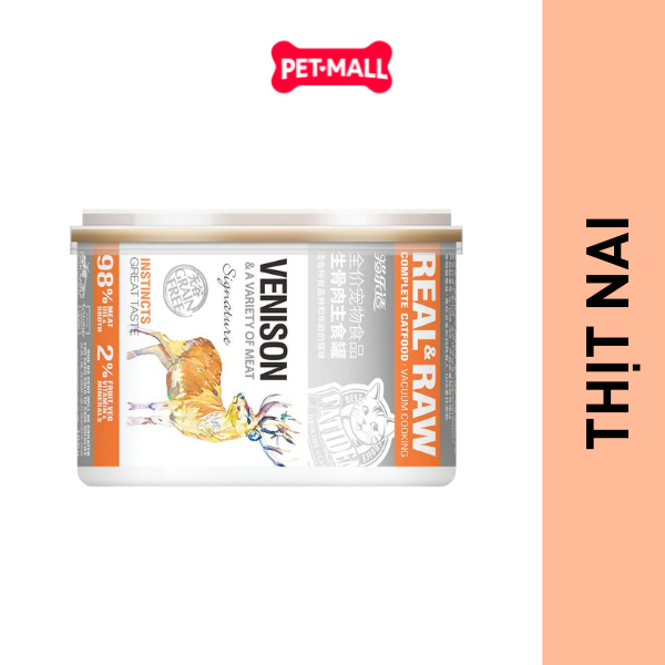 Pate mèo CATIDEA Real & Raw 170g