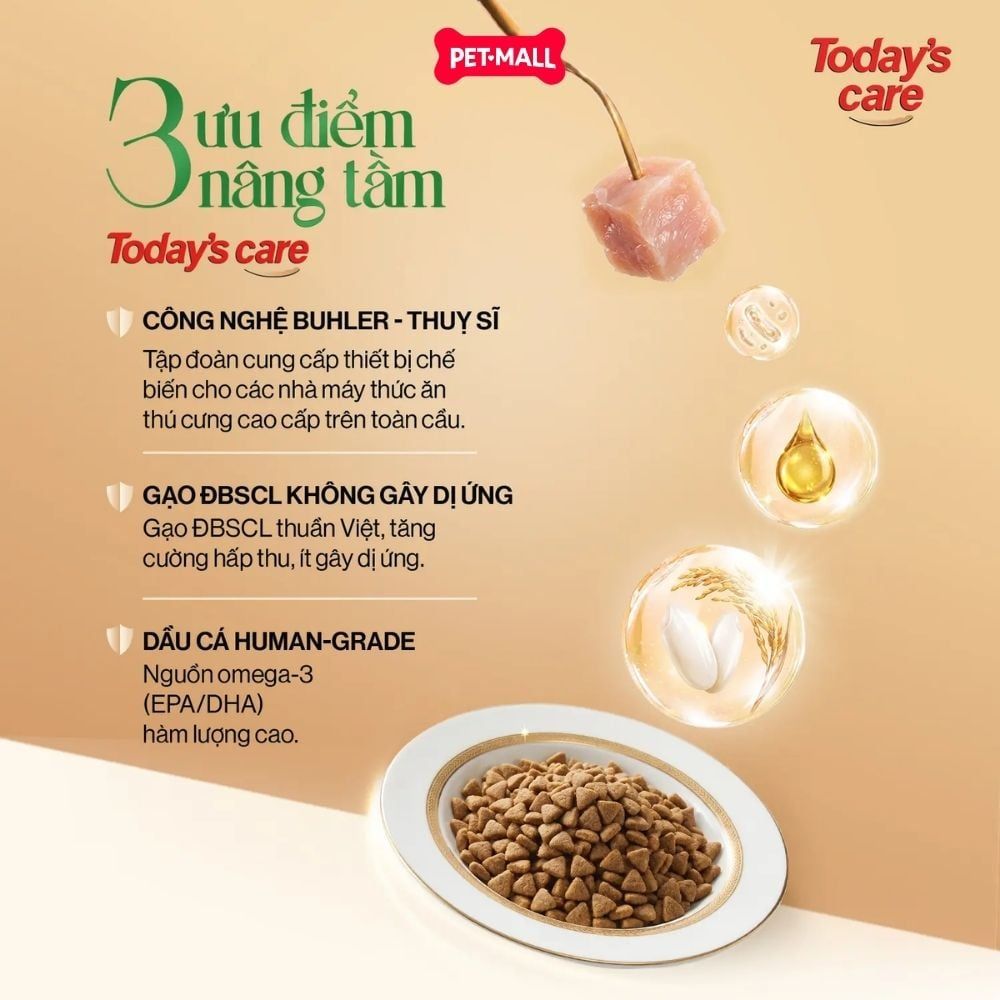 2.4KG - Thức ăn chó Today's Care 6 Stars - Dinh dưỡng hỗ trợ sức khoẻ toàn diện Petmall