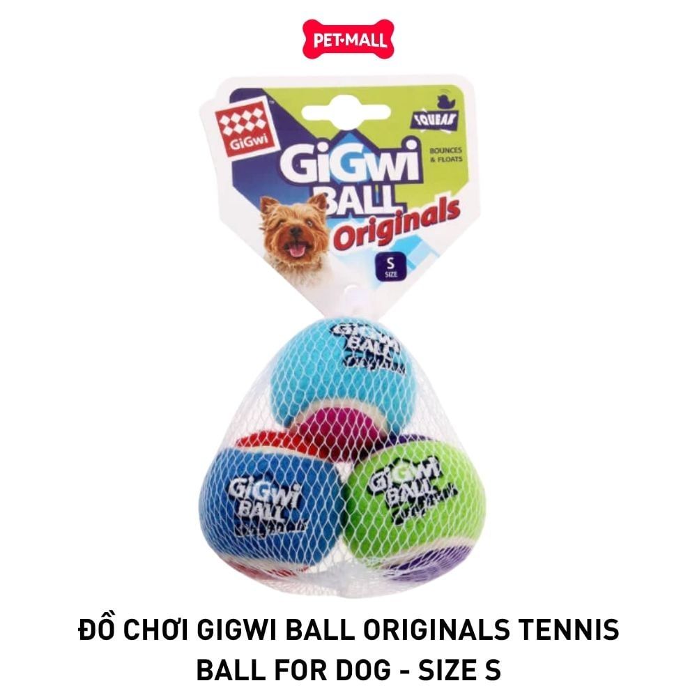 Đồ chơi GiGwi Ball Originals Tennis Ball for dog - size S Petmall