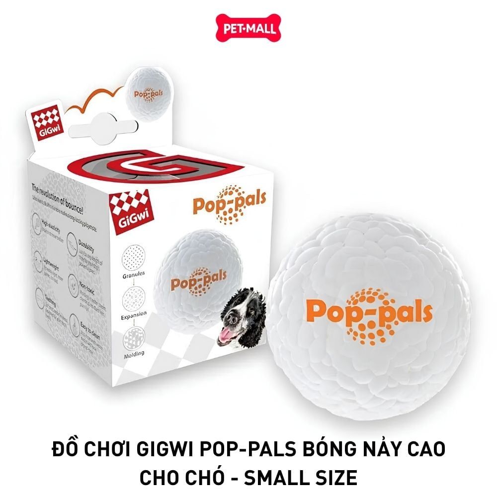 Đồ chơi GiGwi Pop-Pals bóng nảy cao cho chó - Small size Petmall