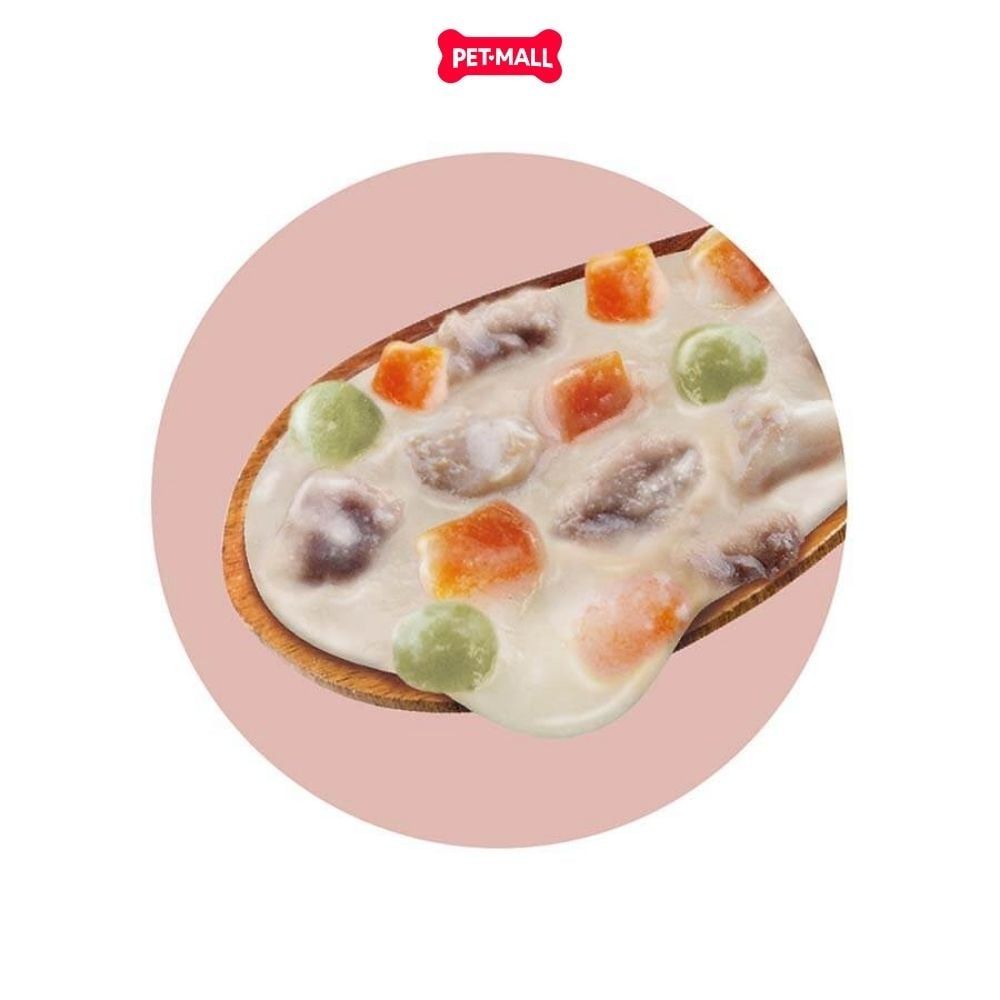 Hộp 12 Gói 80G - Pate chó Doggyman Dog Stew in milk with beef & vegetables - Làm từ sữa bổ sung thịt bò và rau củ Petmall