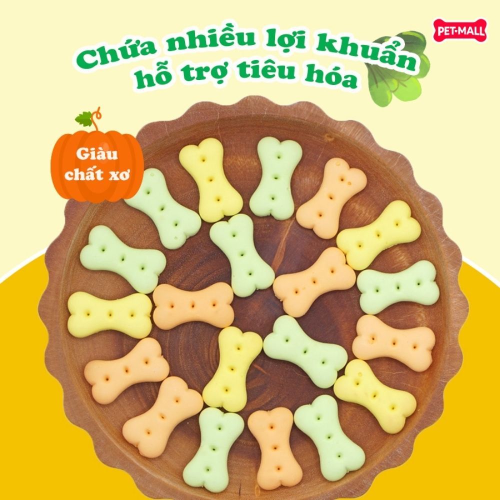 Treats DoggyMan Healthy Biscuit with Vegetable for Dog 160g - Bánh quy rau củ hỗn hợp cho chó size Nhỏ Petmall