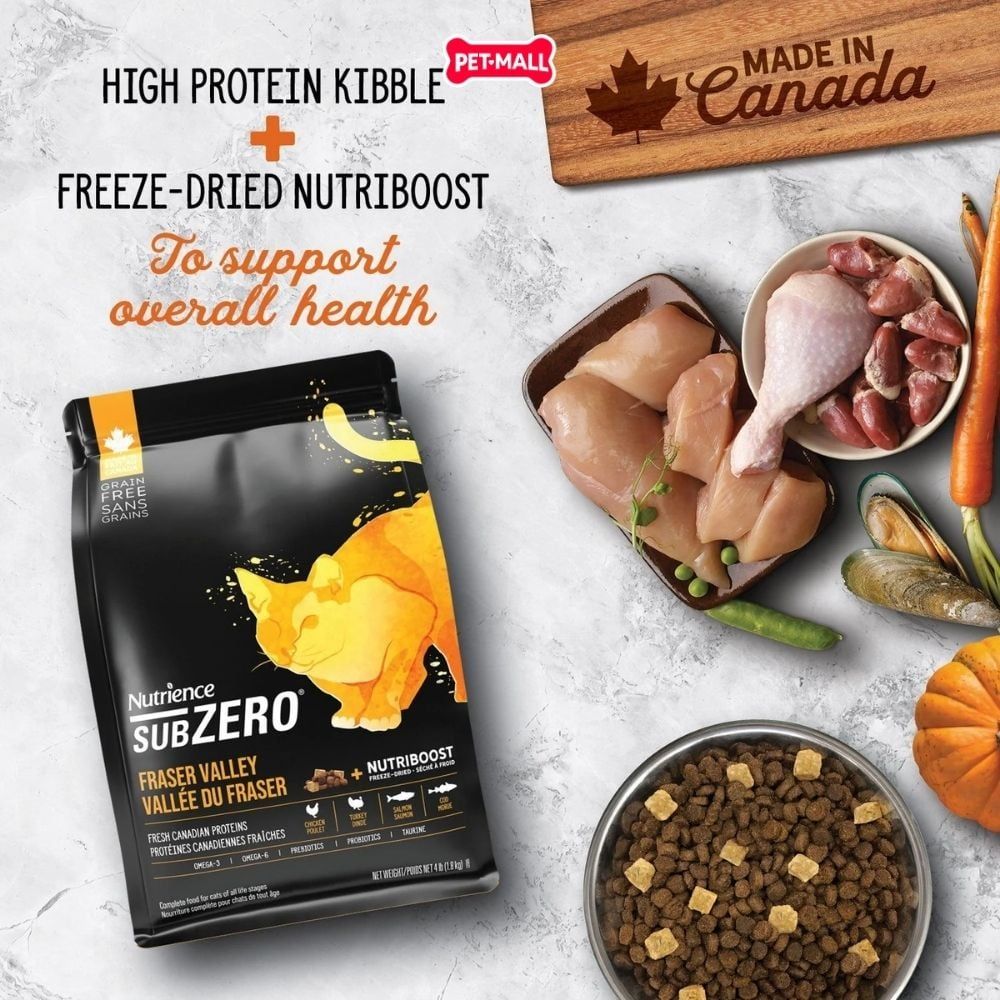 1.8KG - Thức ăn mèo Nutrience Subzero - Gà tây, cá hồi, cá trích, cá tuyết và rau củ quả tự nhiên Petmall
