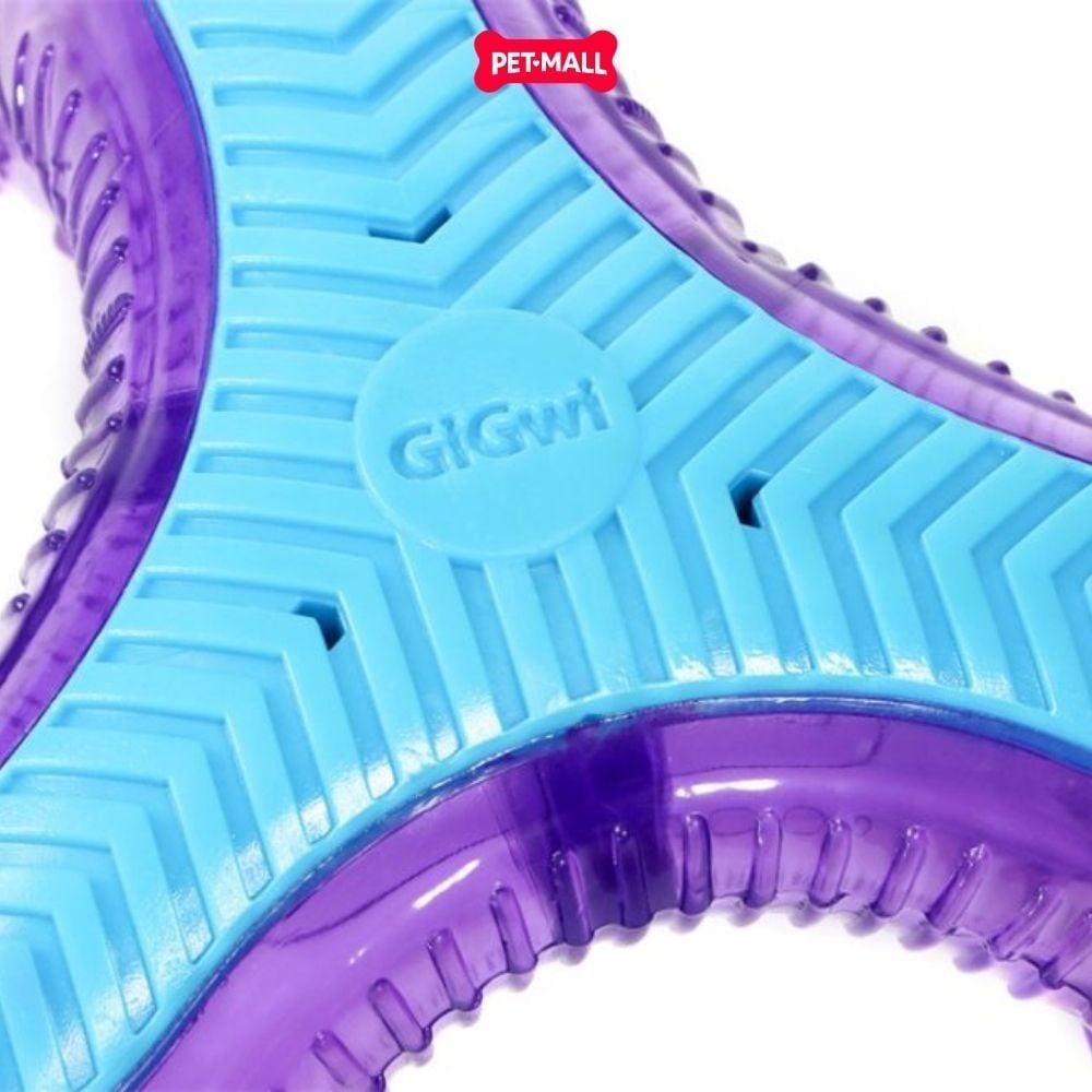 Đồ chơi GiGwi Multi-sounds Bone Que gặm nhiều âm thanh màu xanh tím Petmall