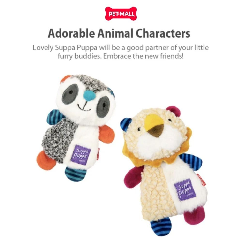 Đồ chơi GiGwi Suppa Puppa Crinkle Lion - Gấu Bông Sư Tử Pemall